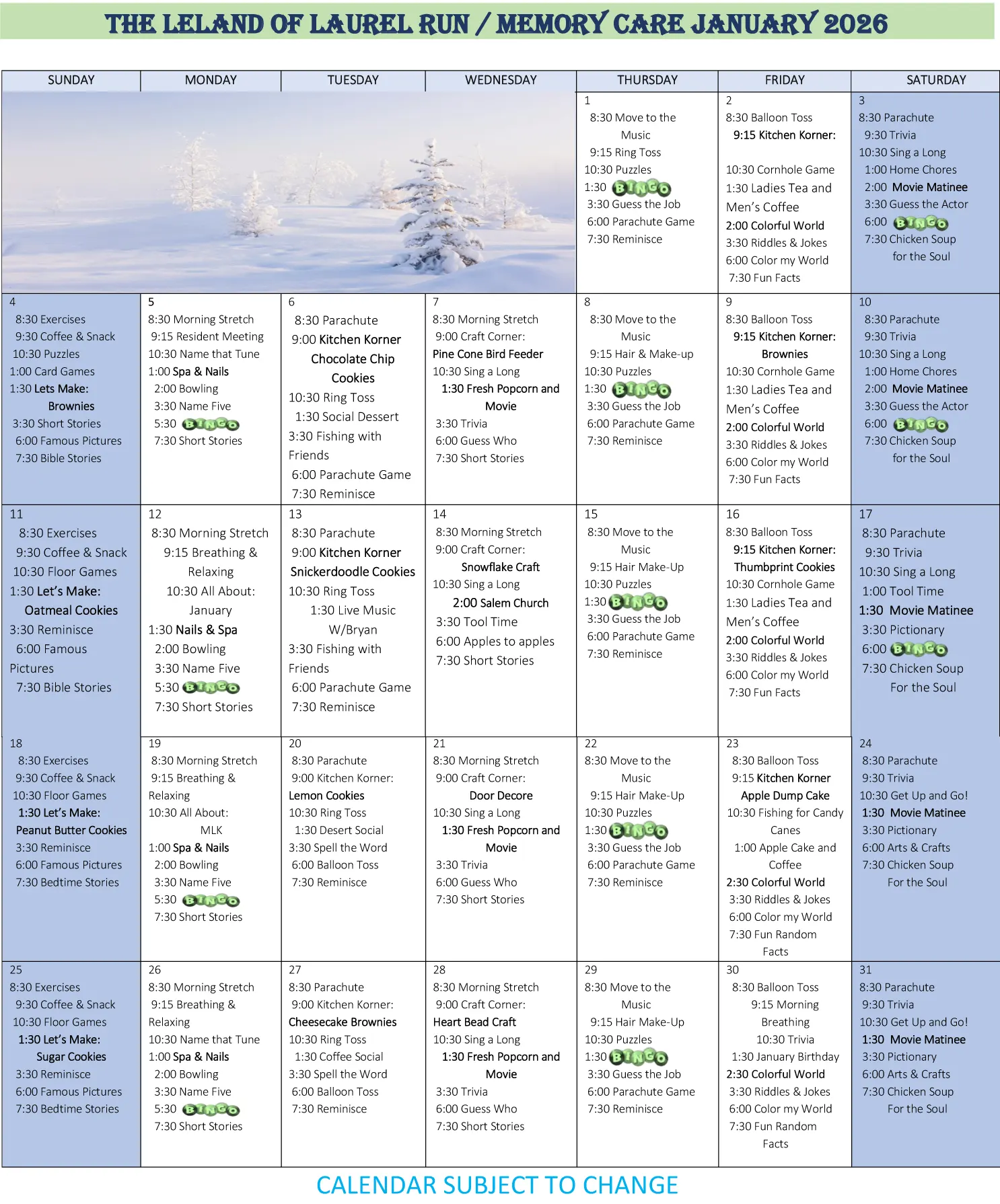 January MC Calendar 2026